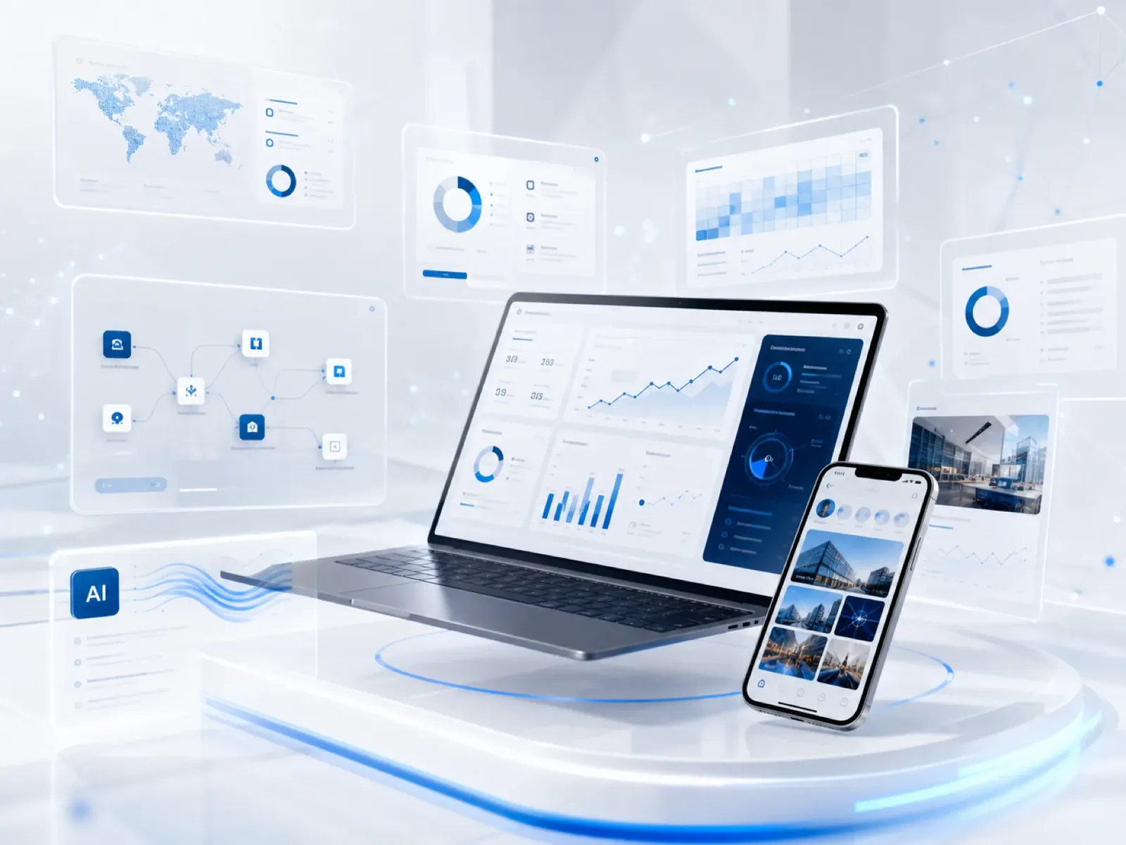 SEO and digital command dashboard
