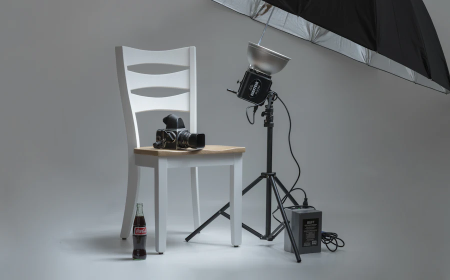 A professional photography and video studio setup